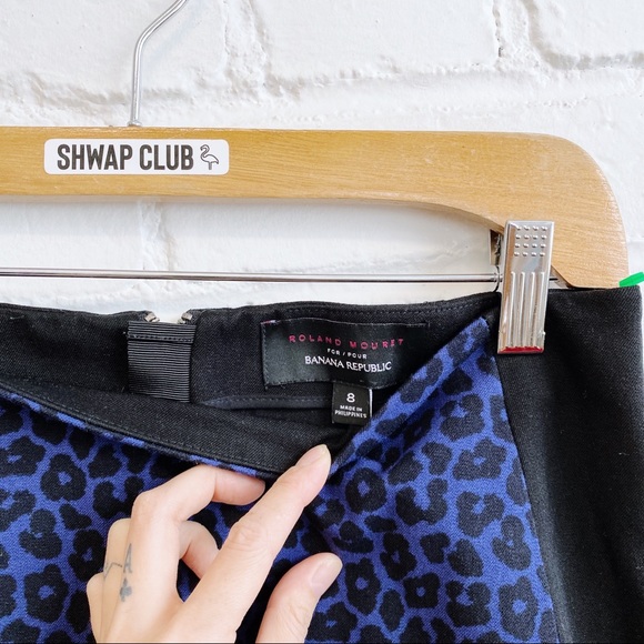 BANANA REPUBLIC Roland Mouret animal print pencil skirt - Picture 3 of 3